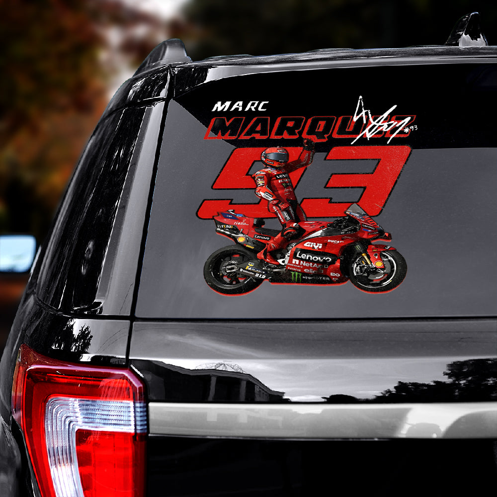 Ducati Lenovo Team x Marc Márquez 3D Car Sticker – HOATT13882