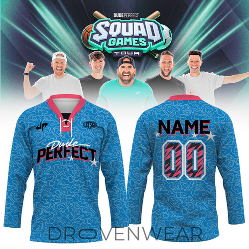 Dude Perfect Squad Games Tour 2026 Hockey Fan Jersey