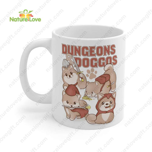 Dungeons and Doggos Mug DnD Dungeons and Dragons Gift