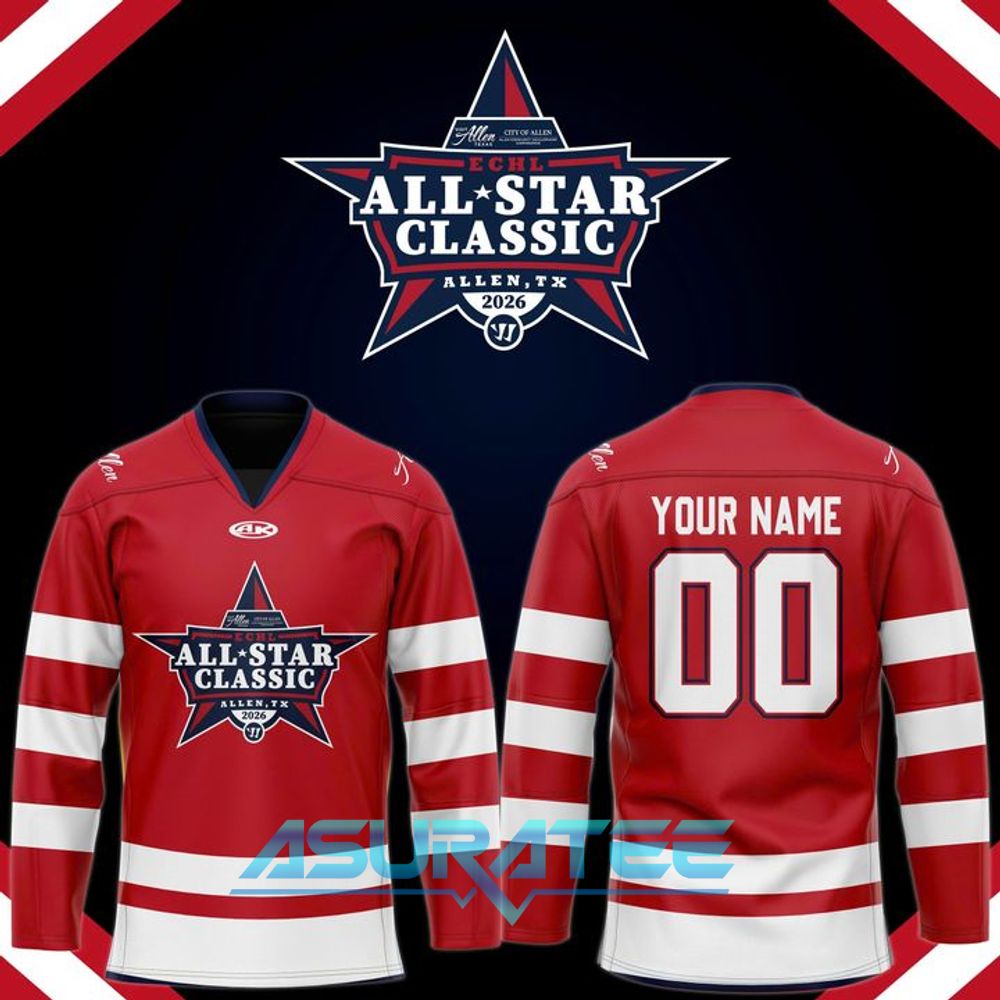ECHL 2026 All-Star Classic Red Hockey Jersey