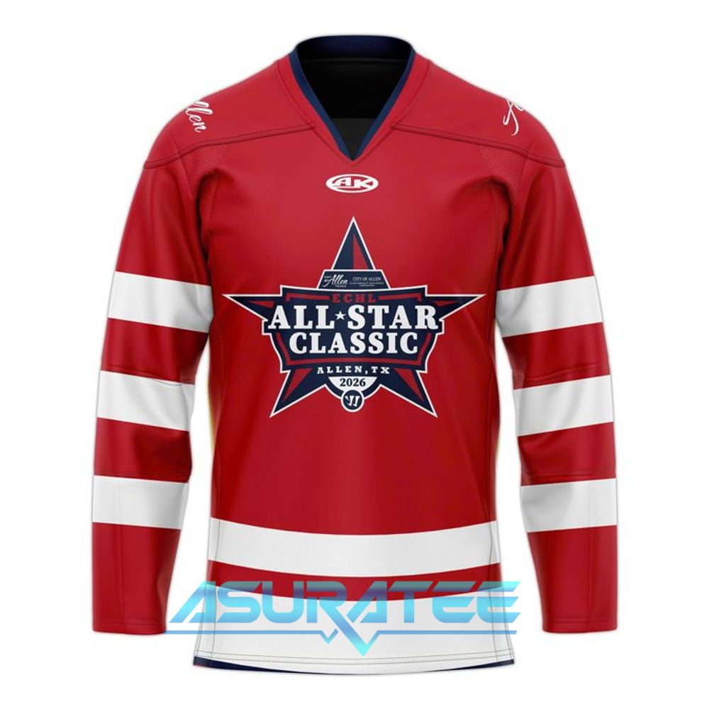 ECHL 2026 All-Star Classic Red Hockey Jersey