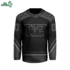 ECHL Kansas City Mavericks Personalized 2026-27 Blackout V-Neck Hockey Jersey