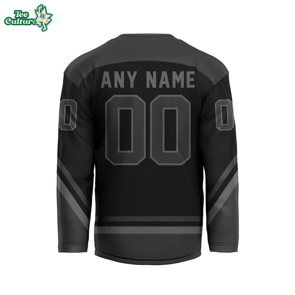 ECHL Kansas City Mavericks Personalized 2026-27 Blackout V-Neck Hockey Jersey