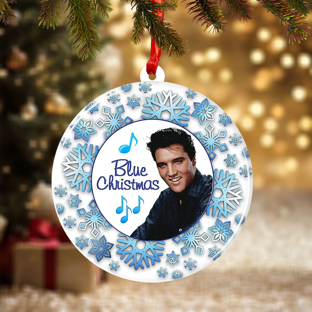 Elvis Presley Custom Shape 2-sided Acrylic Ornament – TMTHU1489