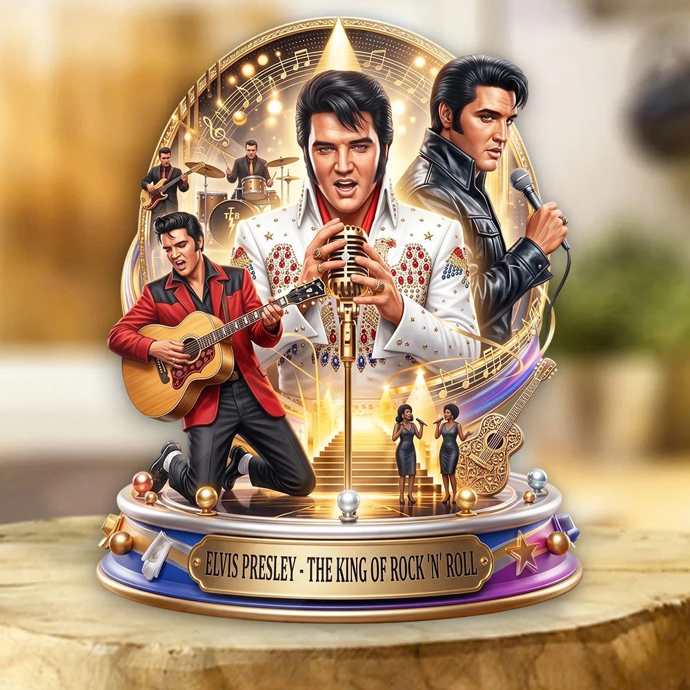 Elvis Presley Custom Shape Acrylic Plaque – TMTHU9038