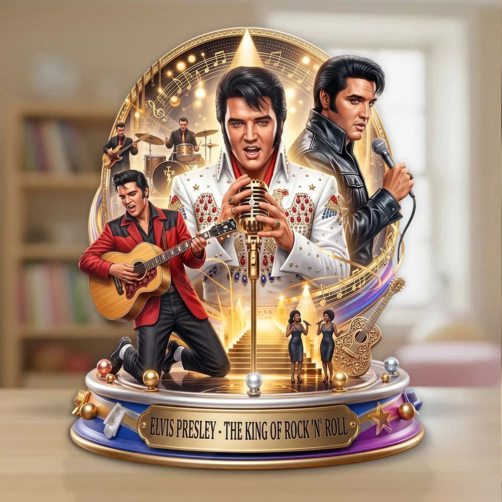 Elvis Presley Custom Shape Acrylic Plaque – TMTHU9038