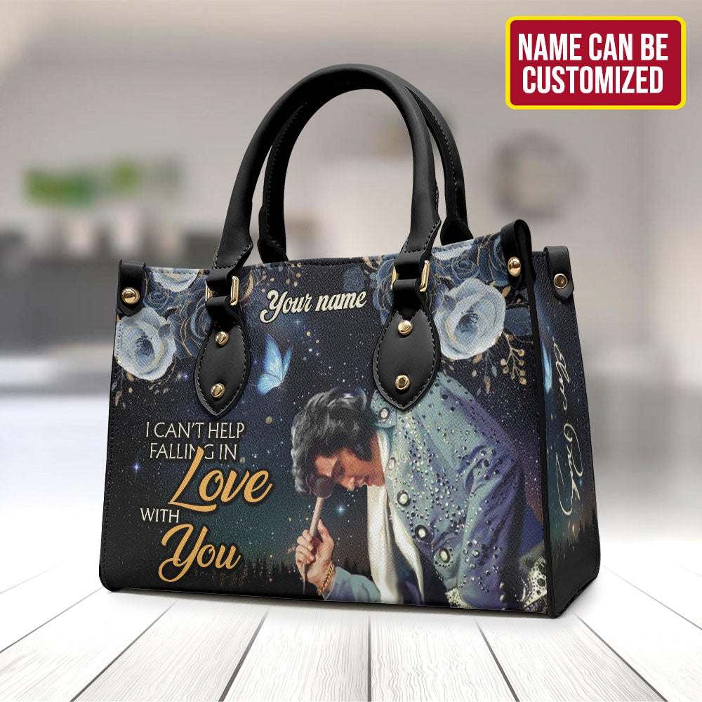 Personalized Elvis Presley Leather HandBag – TMTHU1084