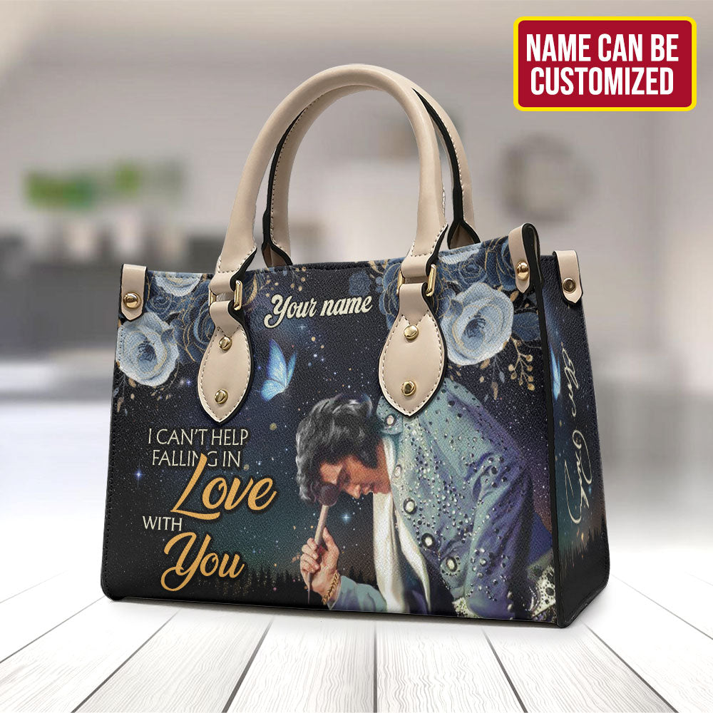 Personalized Elvis Presley Leather HandBag – TMTHU1084