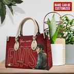 Personalized Elvis Presley Leather HandBag – TMTHU2648