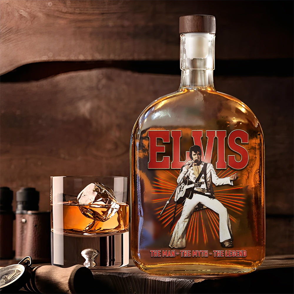 Elvis Presley 25oz Empty Whiskey Bottle – TMTHU1788
