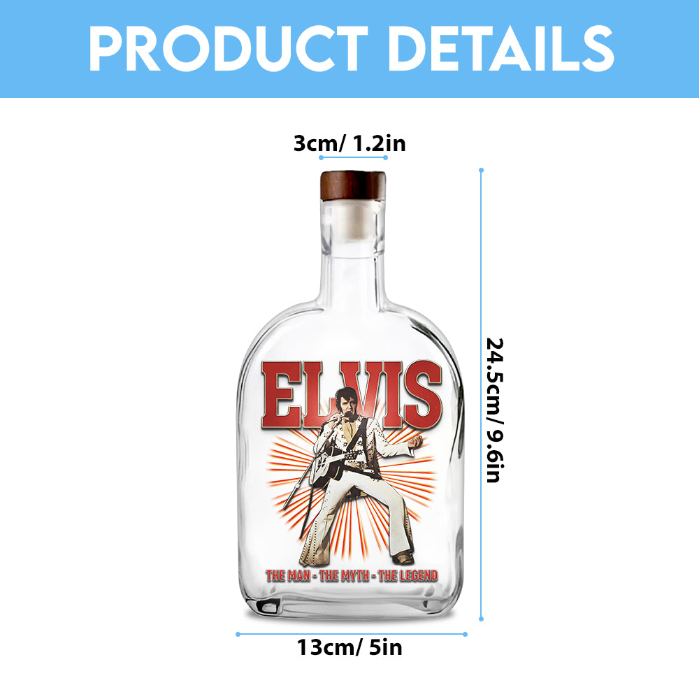 Elvis Presley 25oz Empty Whiskey Bottle – TMTHU1788