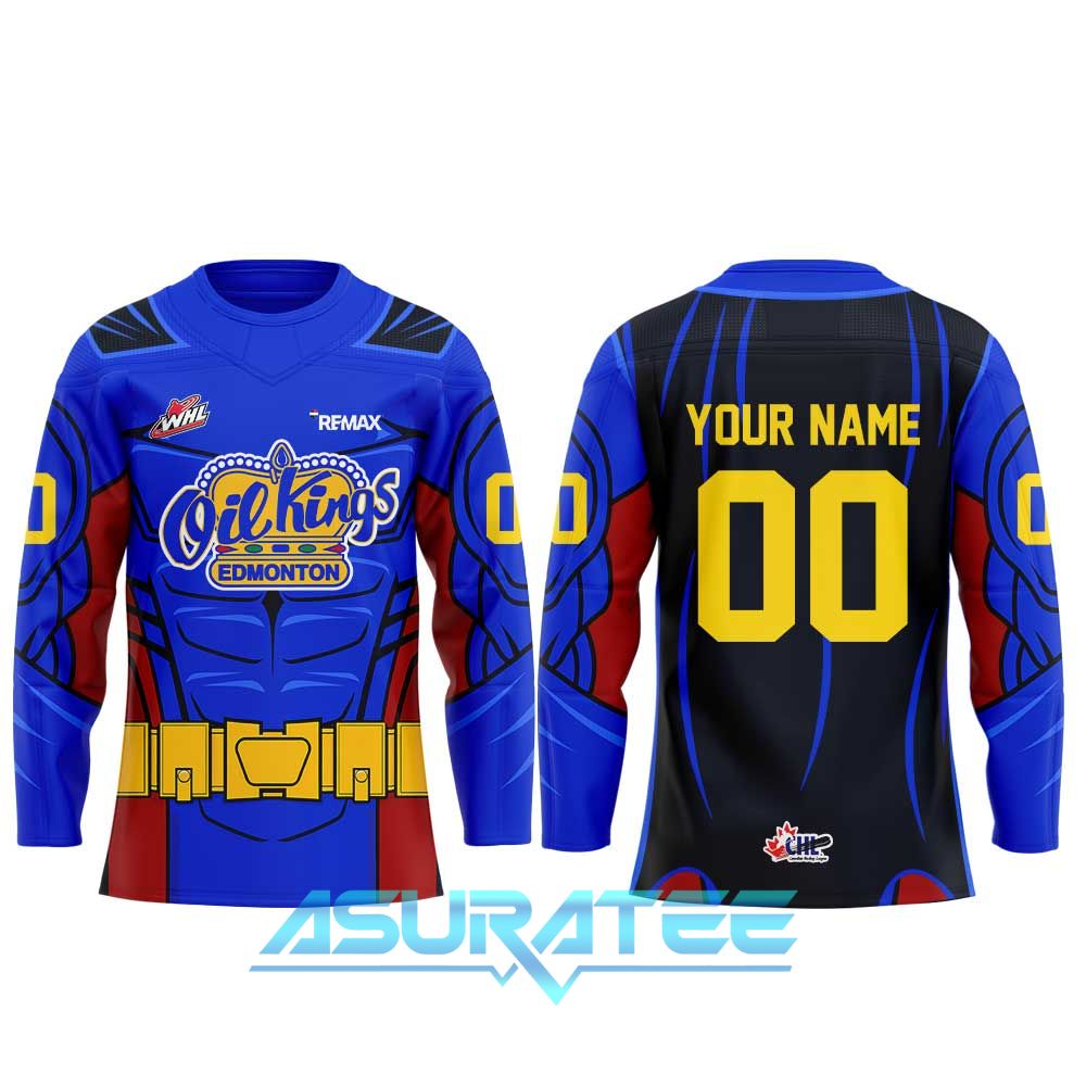 Edmonton Oil Kings x Superhero 2026 Special Hockey Jersey