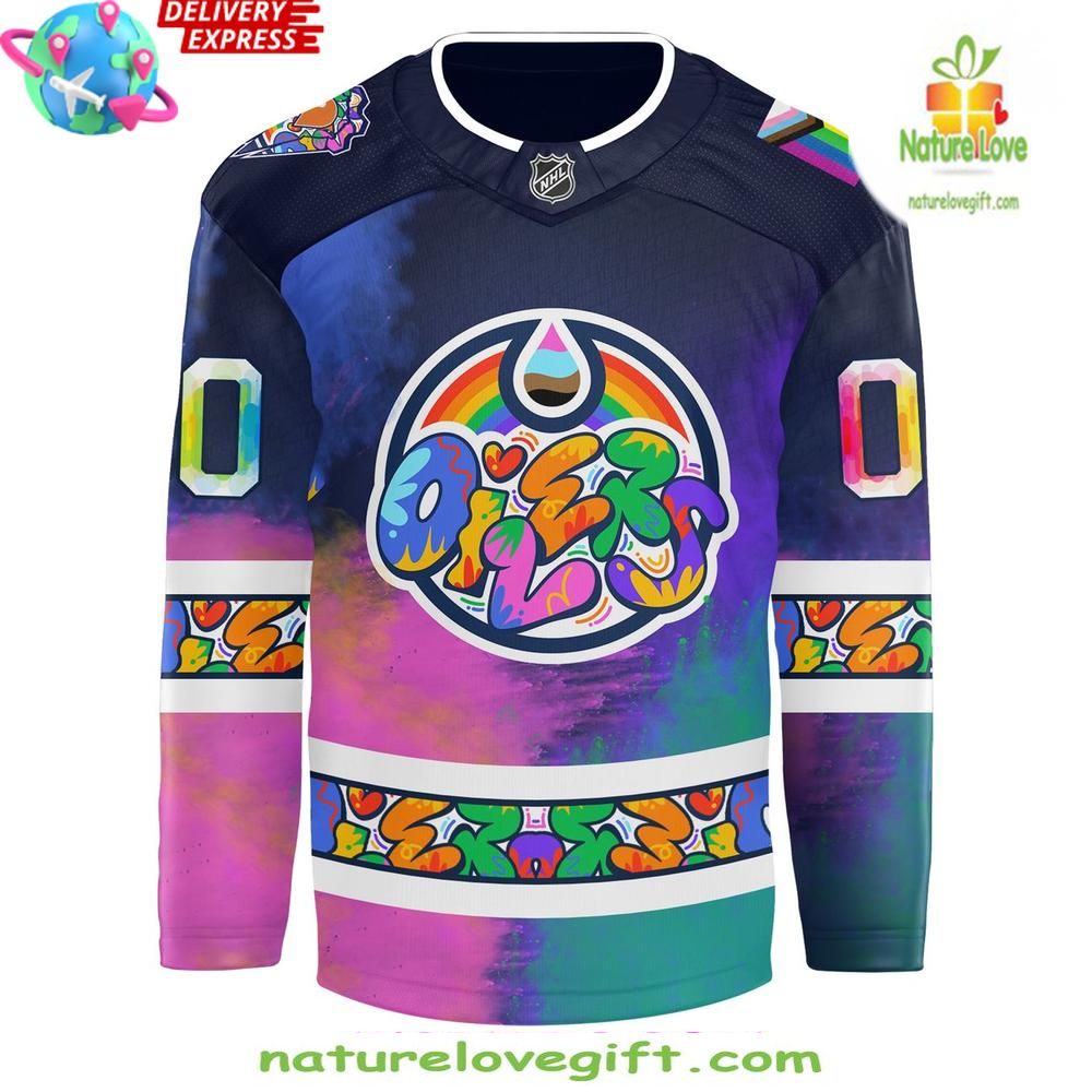 Edmonton Oilers 2026 Pride Jersey NHL Hockey Fan Apparel