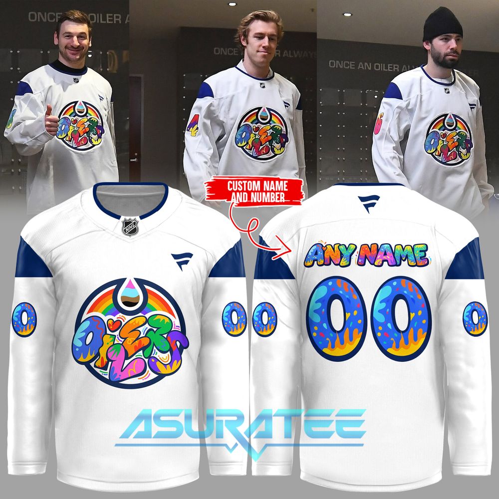 Edmonton Oilers Celebrating Pride Night 2026 Special Hockey Jersey