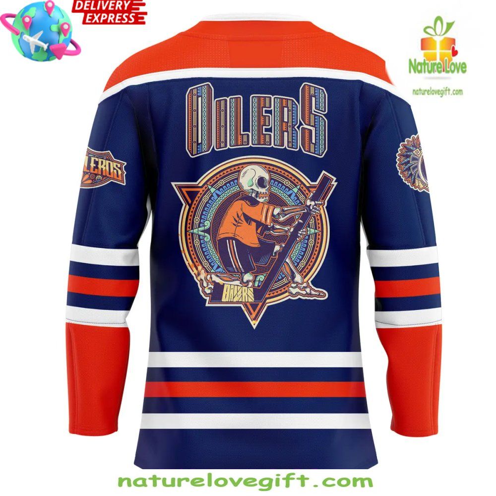 Edmonton Oilers Dia de los Muertos 2026 Hockey Jersey
