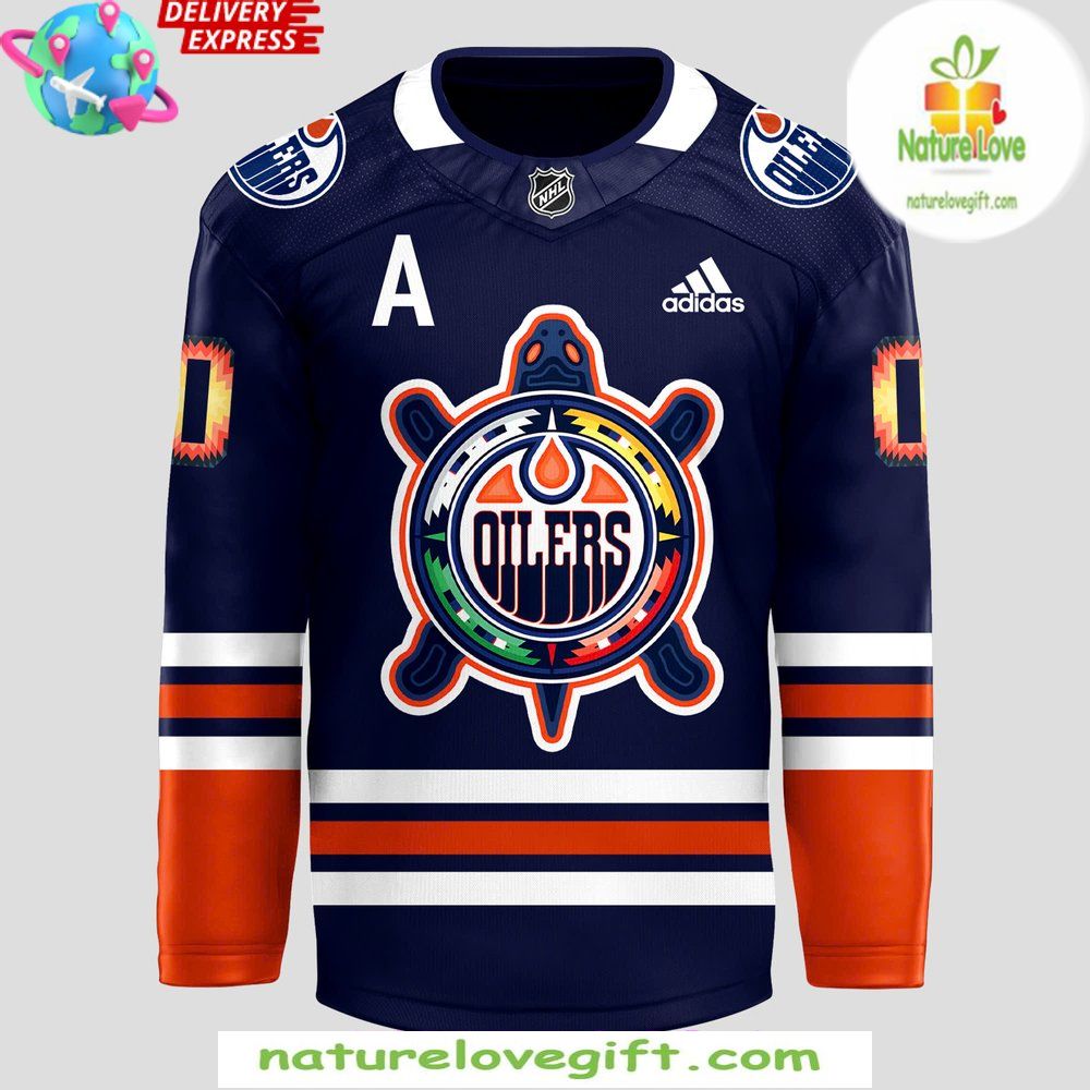 Edmonton Oilers 2026 Indigenous Hockey Jersey Celebration