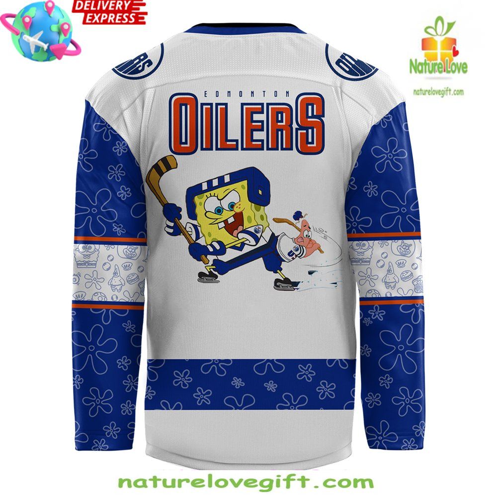 Edmonton Oilers Spongebob Hockey Jersey 25th Anniversary Special