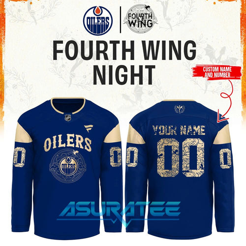 Edmonton Oilers x Fourth Wing Night 2026 Hockey Jersey