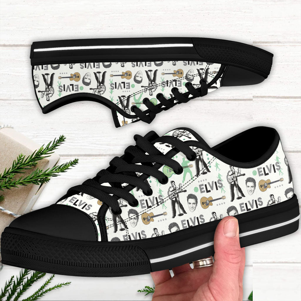 Elvis Presley Low Top Canvas Shoes – VANDH 2488