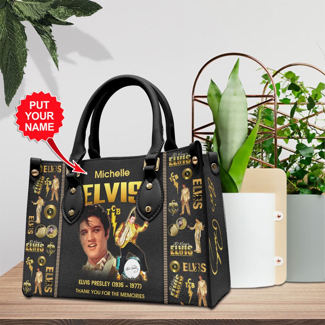 Personalized Elvis Presley Leather HandBag – VANDH 2073
