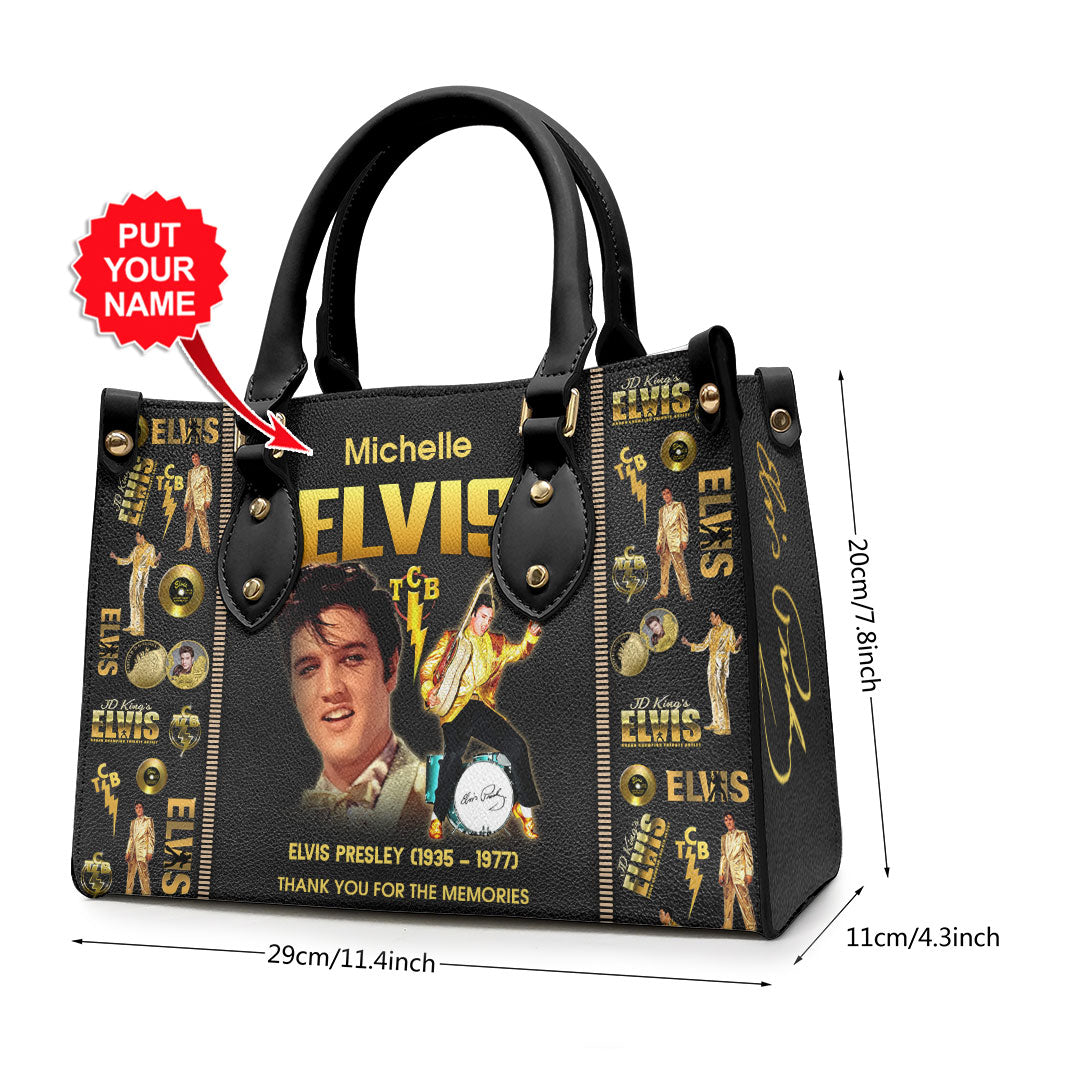 Personalized Elvis Presley Leather HandBag – VANDH 2073