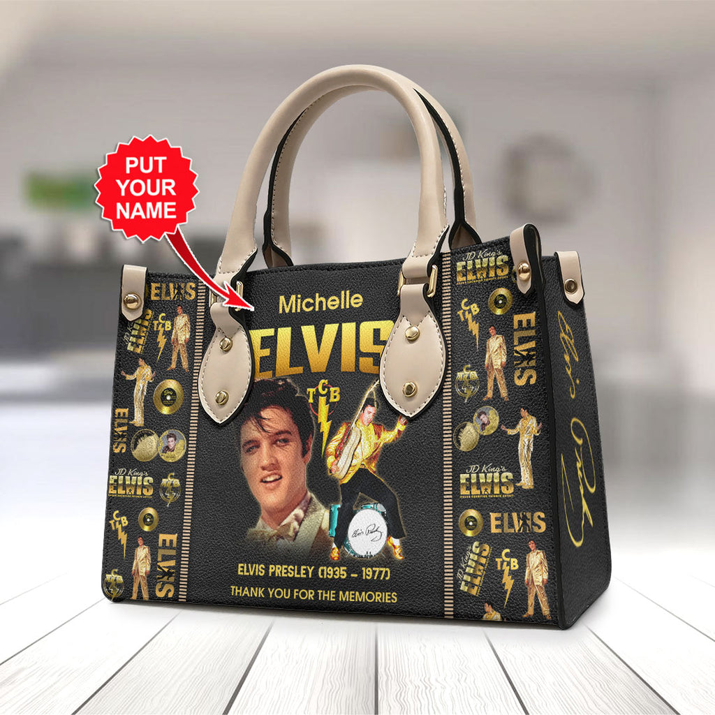 Personalized Elvis Presley Leather HandBag – VANDH 2073