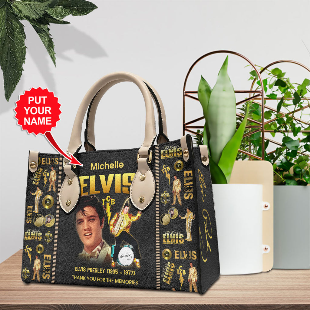 Personalized Elvis Presley Leather HandBag – VANDH 2073