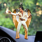 Elvis Presley Custom Shape 1-sided Acrylic Car Ornament – HOATT 6856