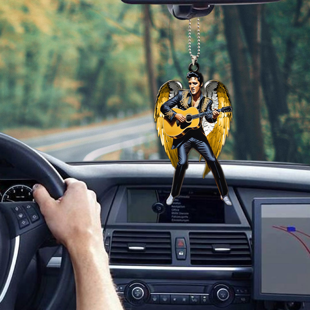 Elvis Presley Custom Shape 1-sided Acrylic Car Ornament – HOATT 6857
