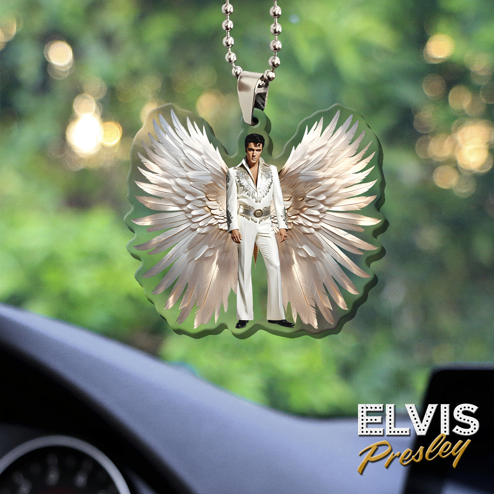 Elvis Presley Custom shape Clear 1-sided Acrylic Car Ornament – HOATT 5762