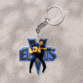 Elvis Presley Custom Shape 1-sided Keychain – HOATT 9352