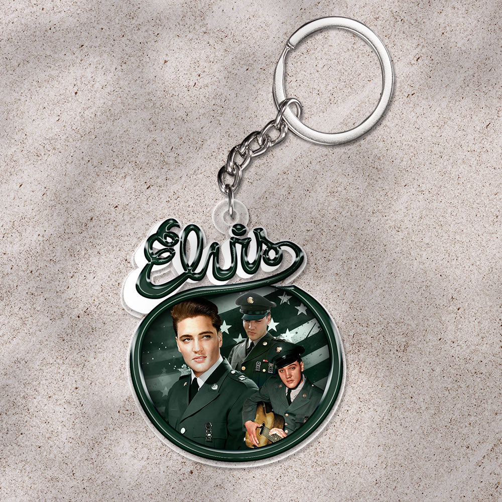 Elvis Presley Custom Shape 1-sided Keychain – HOATT 9400