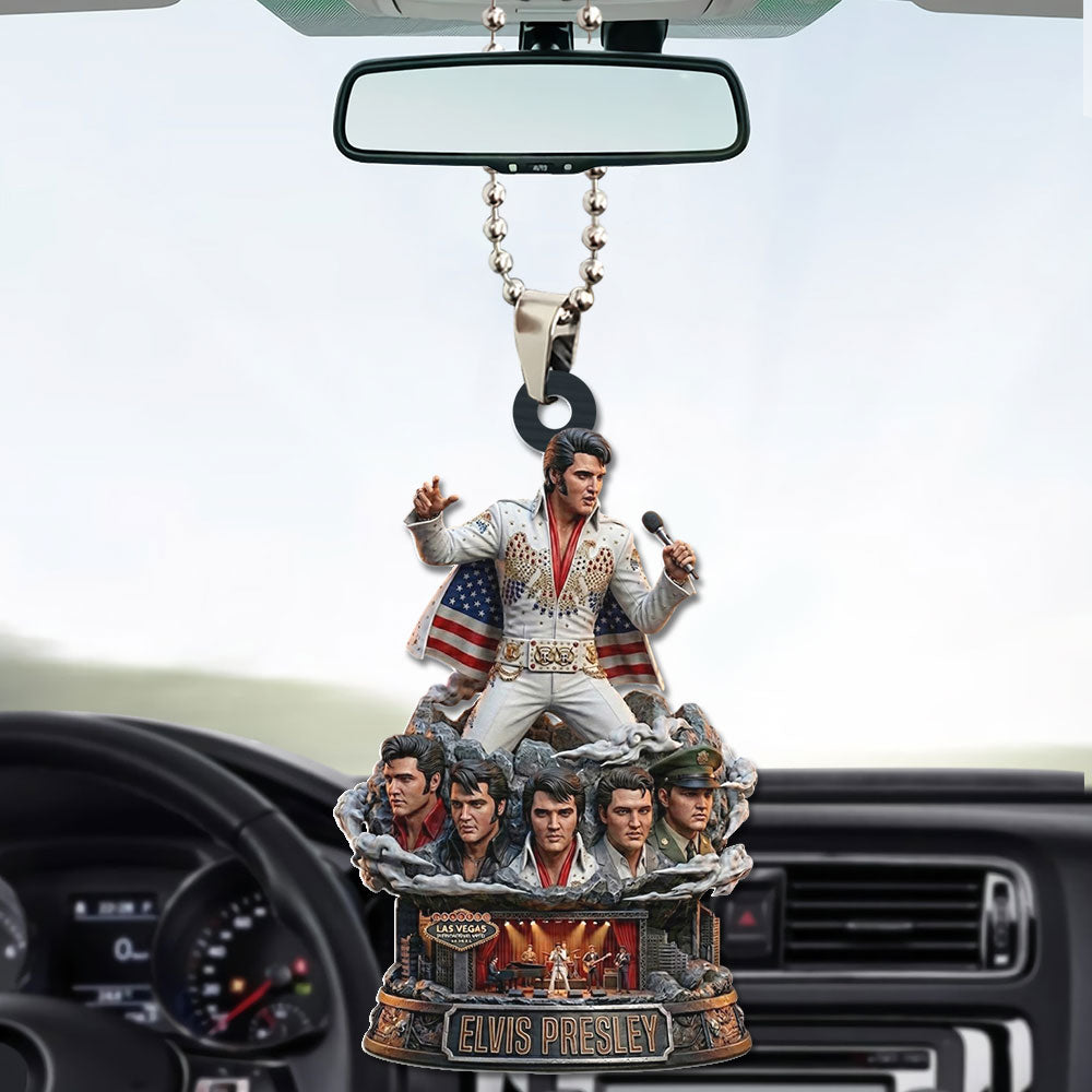 Elvis Presley Custom shape 2-sided Acrylic Car Ornament – TMTHU3752