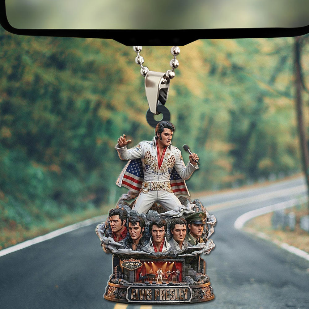 Elvis Presley Custom shape 2-sided Acrylic Car Ornament – TMTHU3752