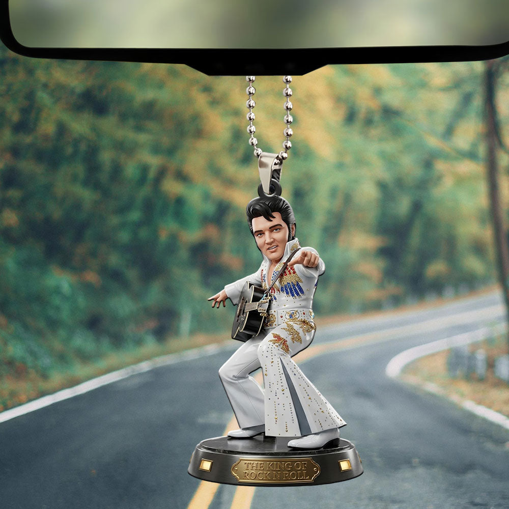 Elvis Presley Custom shape 2-sided Acrylic Car Ornament – TMTHU6180