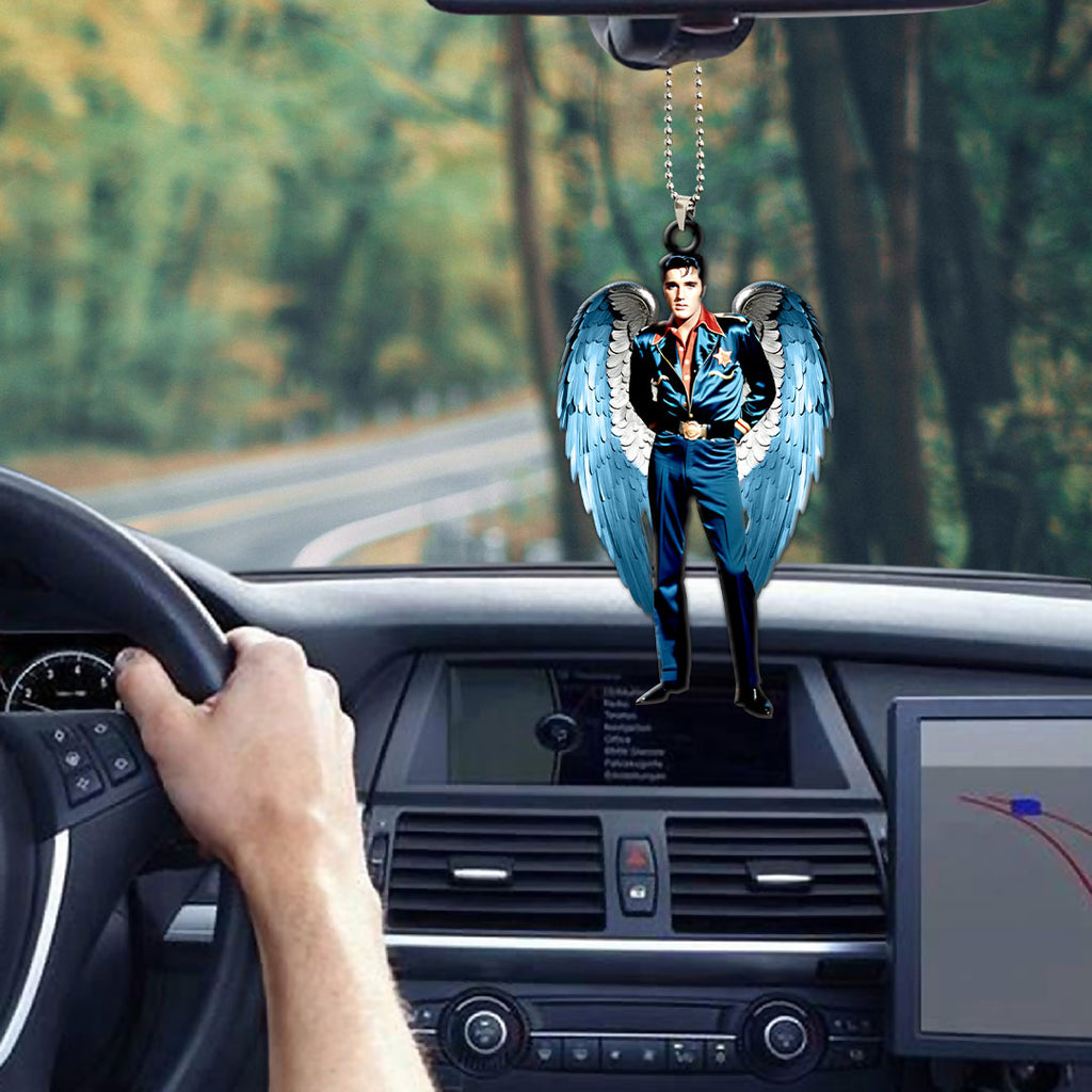 Elvis Presley Custom Shape 2-sided Acrylic Car Ornament – HOATT 6909