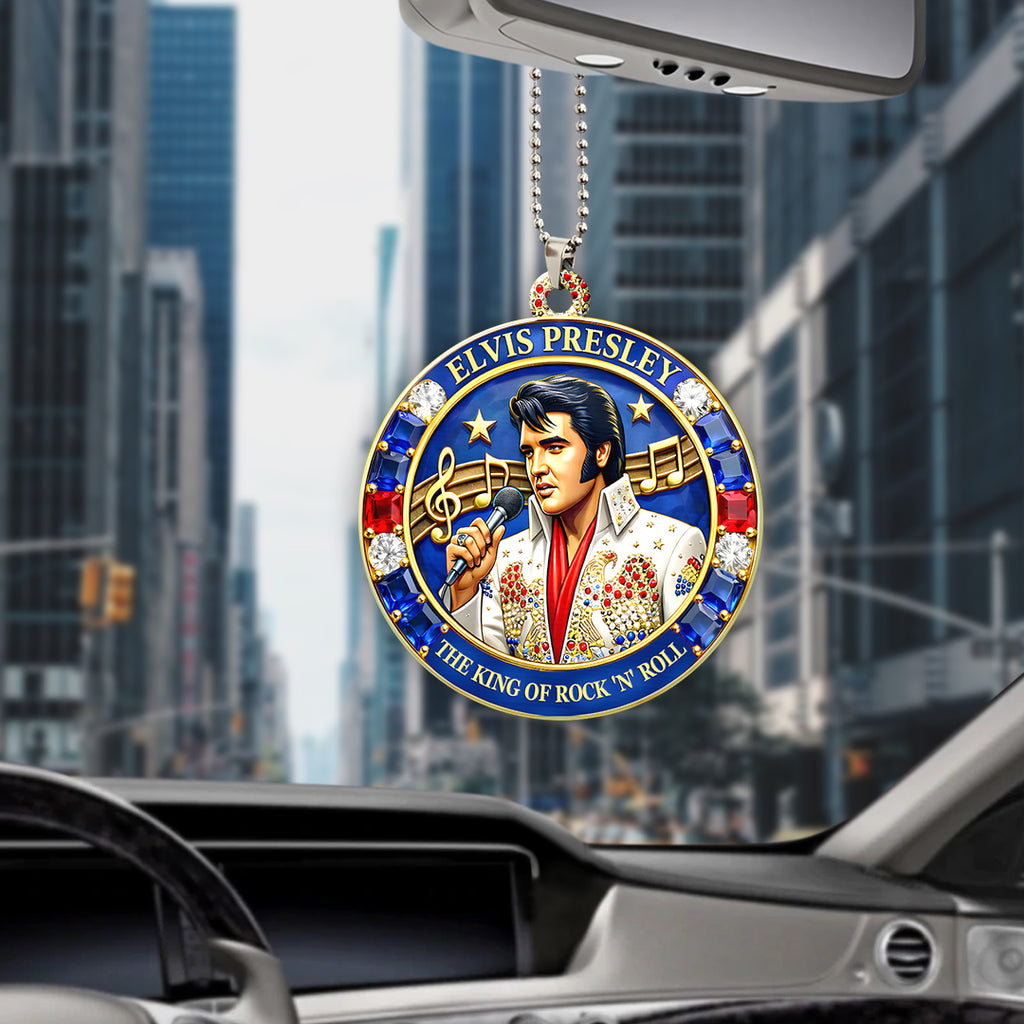 Elvis Presley Custom shape 2-sided Acrylic Car Ornament – HOATT16837