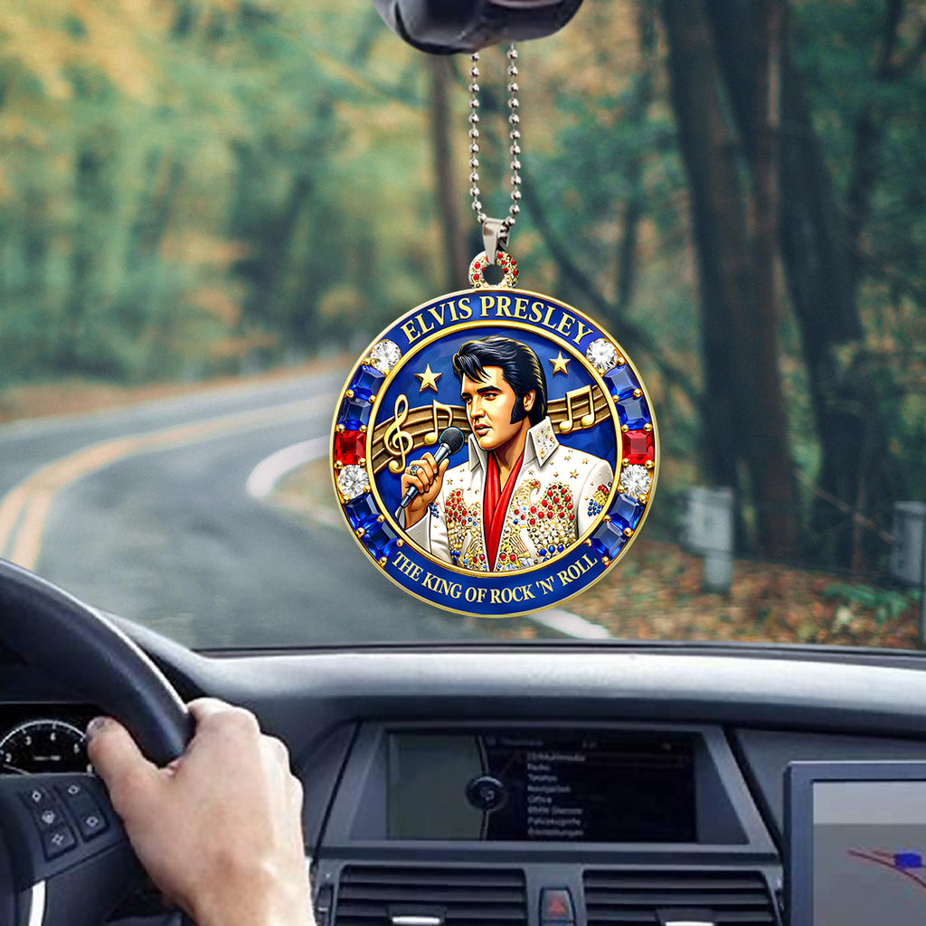 Elvis Presley Custom shape 2-sided Acrylic Car Ornament – HOATT16837