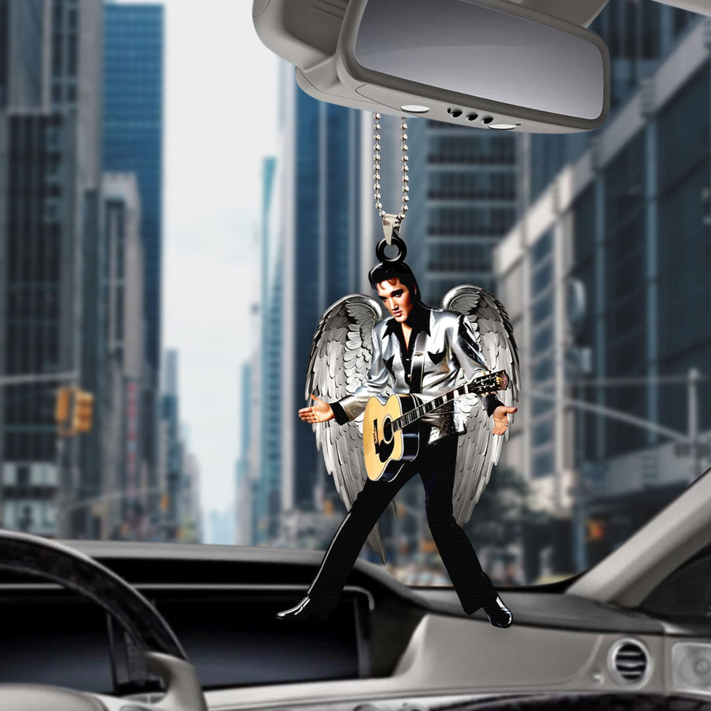 Elvis Presley Custom Shape 2-sided Acrylic Car Ornament – HOATT 7008