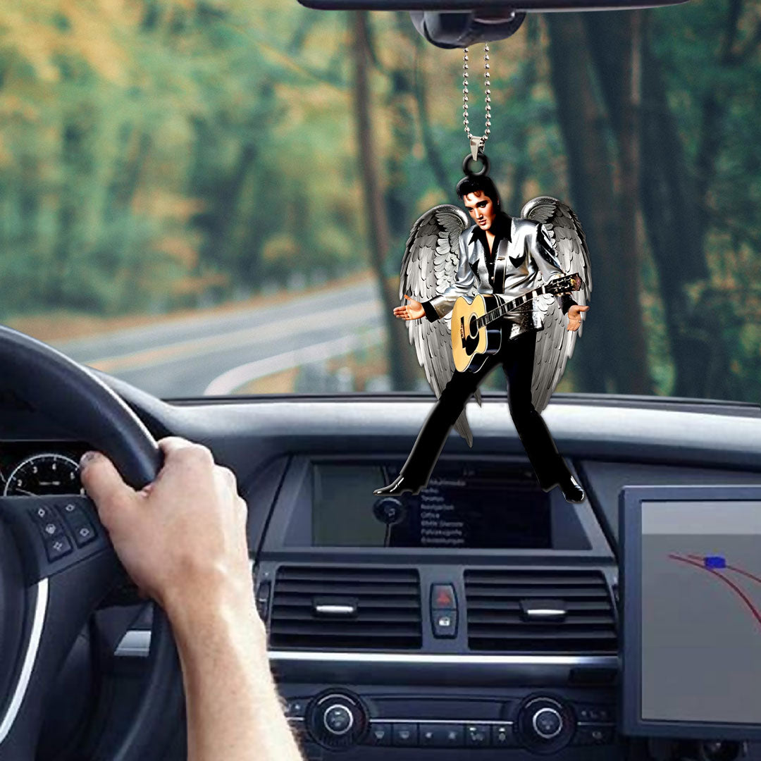 Elvis Presley Custom Shape 2-sided Acrylic Car Ornament – HOATT 7008