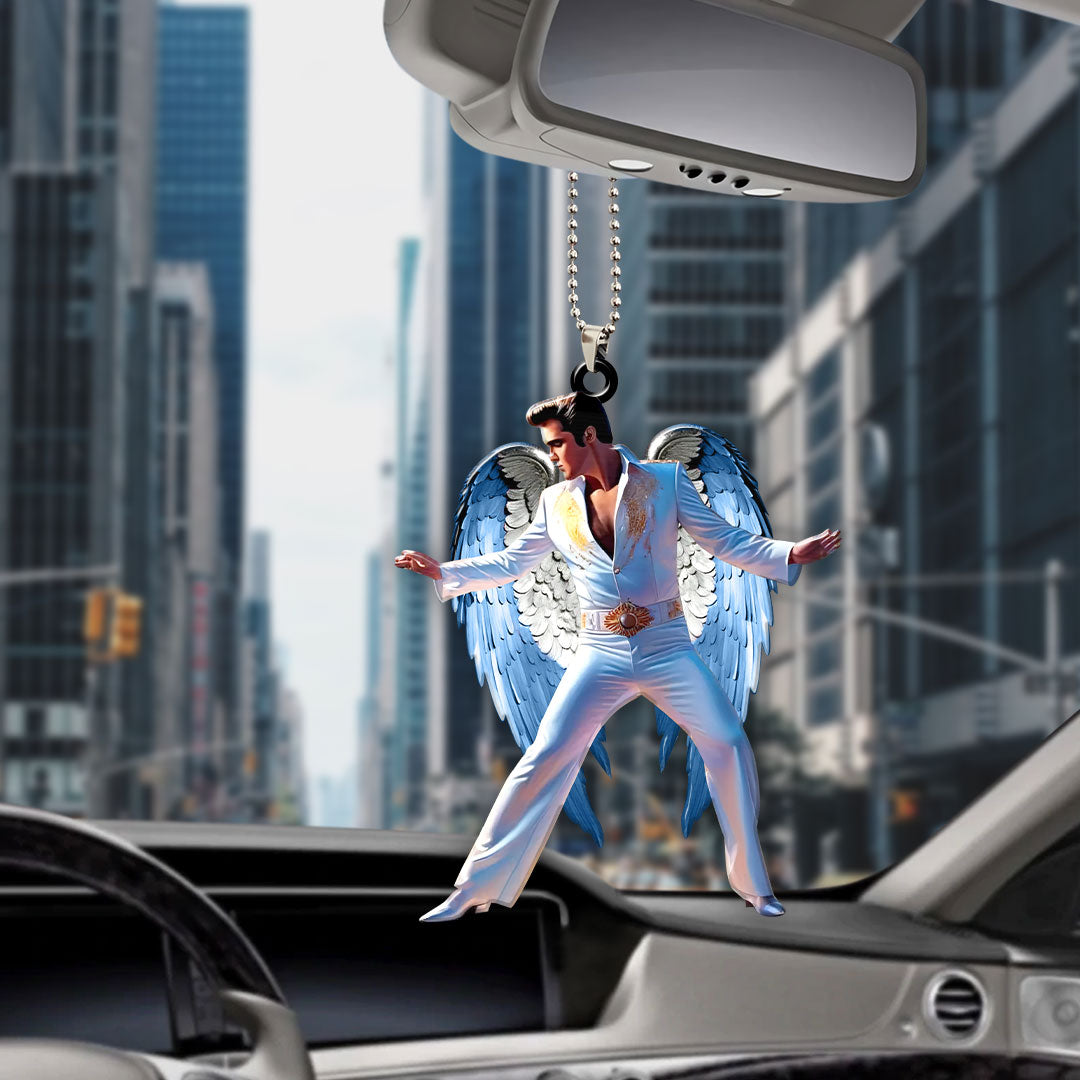 Elvis Presley Custom Shape 2-sided Acrylic Car Ornament – HOATT 7142