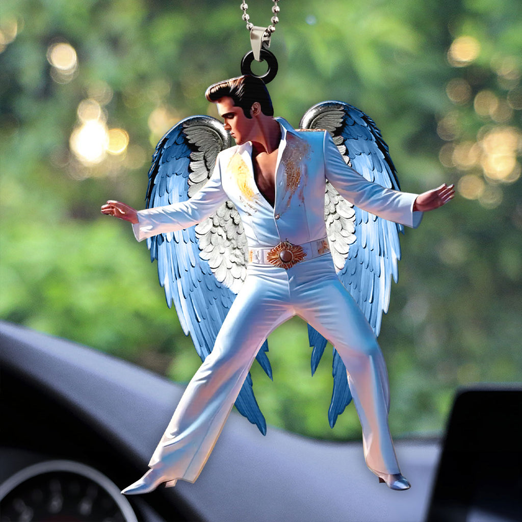 Elvis Presley Custom Shape 2-sided Acrylic Car Ornament – HOATT 7142