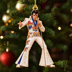 6PCS Elvis Presley Custom Shape 2-Side Printed Acrylic Ornament – GNE8791
