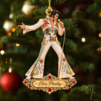 6PCS Elvis Presley Custom Shape 2-Side Printed Acrylic Ornament – GNE8792
