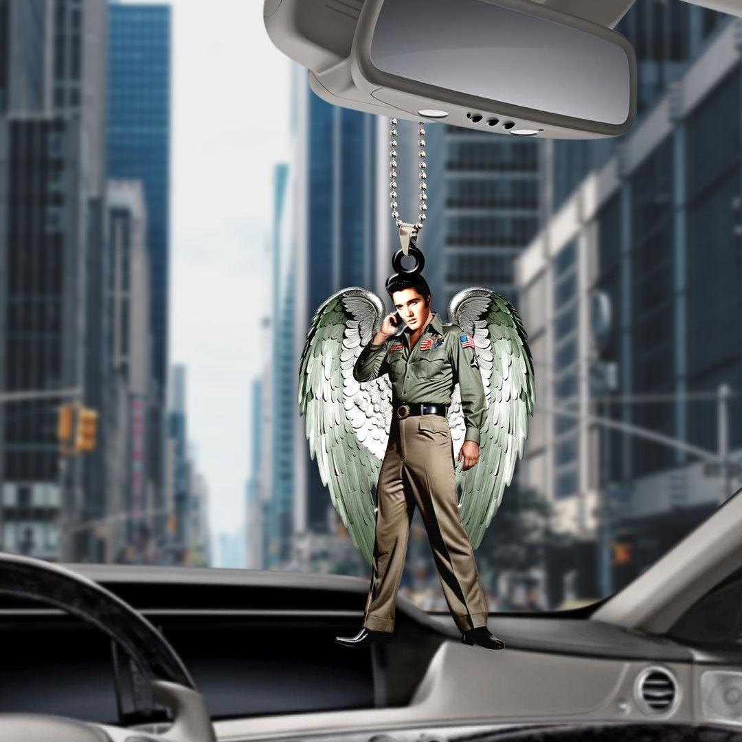 Elvis Presley Custom Shape 2-sided Acrylic Car Ornament – HOATT 6729