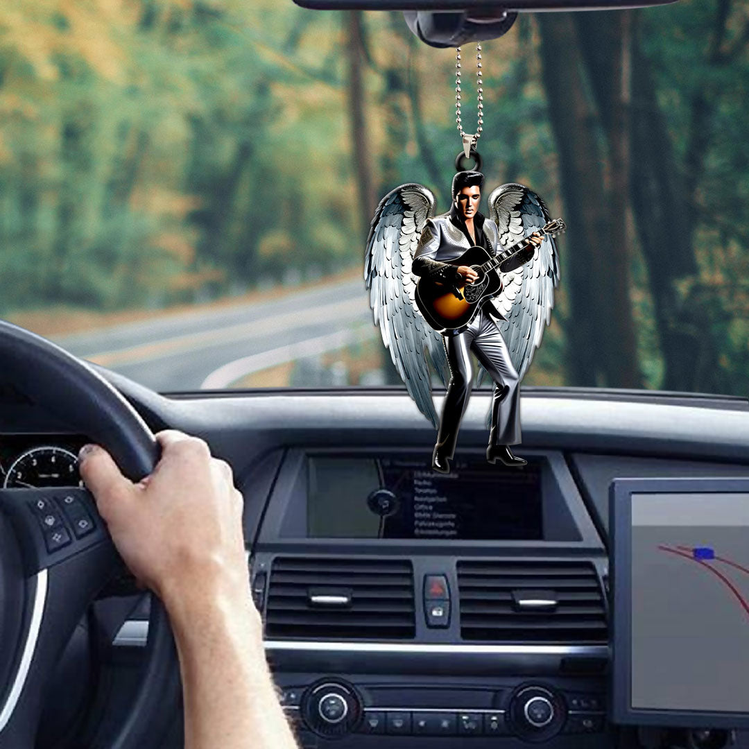 Elvis Presley Custom Shape 2-sided Acrylic Car Ornament – HOATT 6730