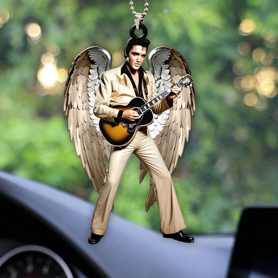 Elvis Presley Custom Shape 2-sided Acrylic Car Ornament – HOATT 6734