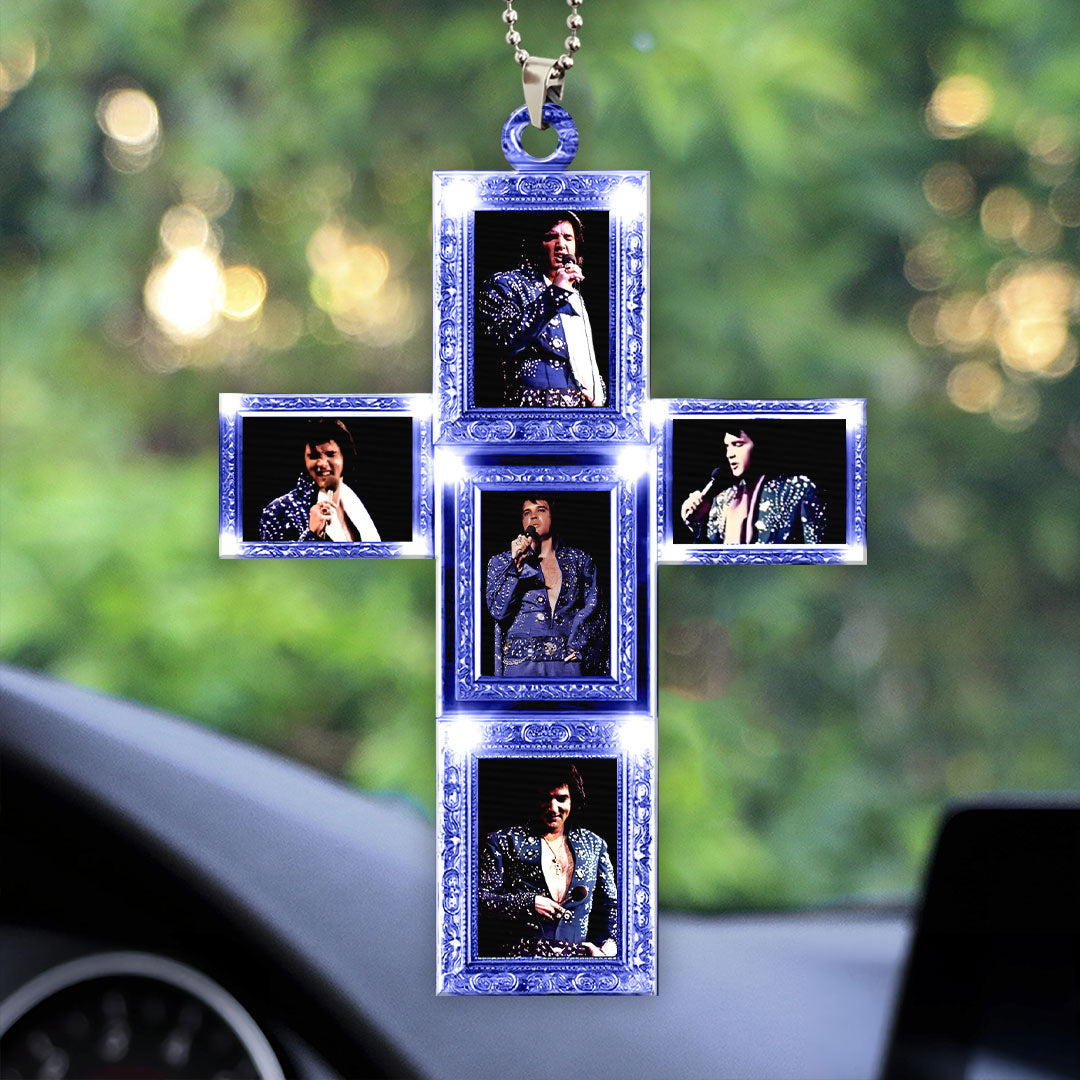 Elvis Presley Custom Shape 2-sided Acrylic Car Ornament – HOATT 7544