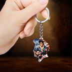 Elvis Presley Custom Shape 2-sided Keychain – HOATT 9495