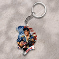 Elvis Presley Custom Shape 2-sided Keychain – HOATT 9495